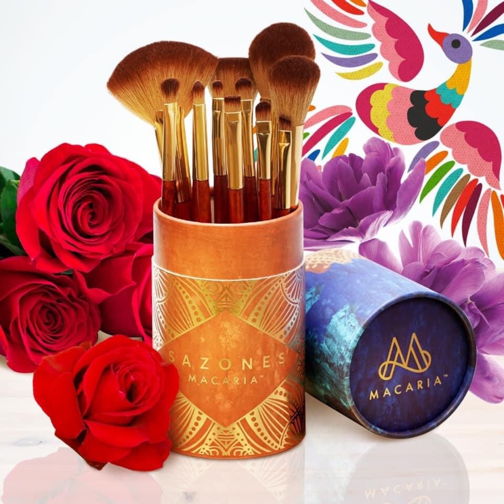 12 brushes in its container